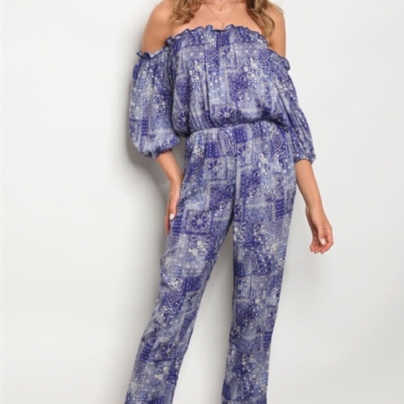*CLEARANCE* Starry Night Jumpsuit - Picture 8 of 8